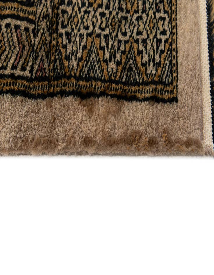 Detail image of  6' 5 x 9' 1  Hand Knotted Bokhara Oriental Wool Rug