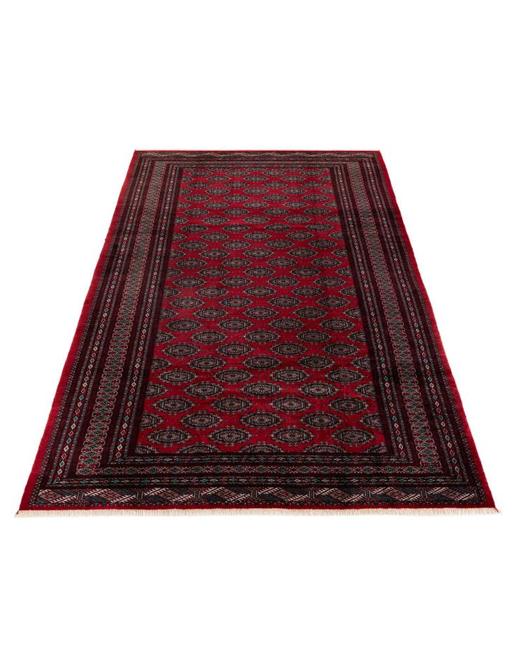 Detail image of  6' 2 x 9' 8  Hand Knotted Bokhara Oriental Wool Rug