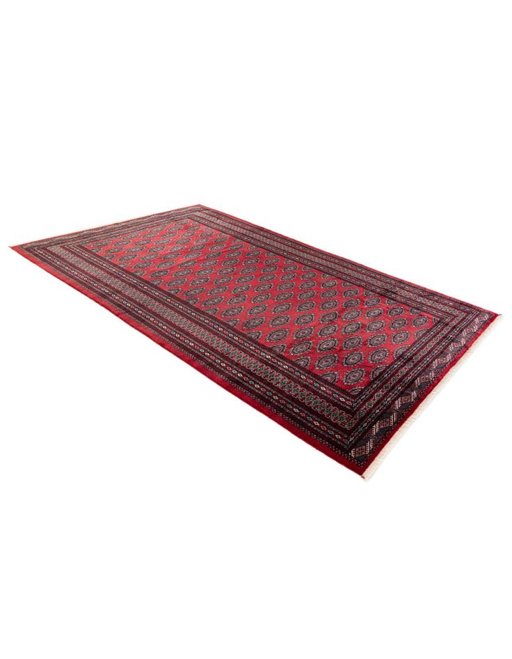 Detail image of  6' 2 x 9' 8  Hand Knotted Bokhara Oriental Wool Rug