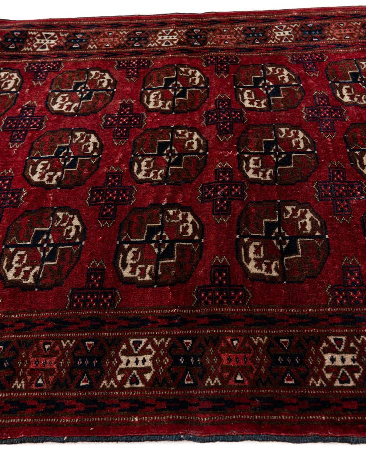 Detail image of  3' 1 x 3' 9  Hand Knotted Bokhara Oriental Wool Rug