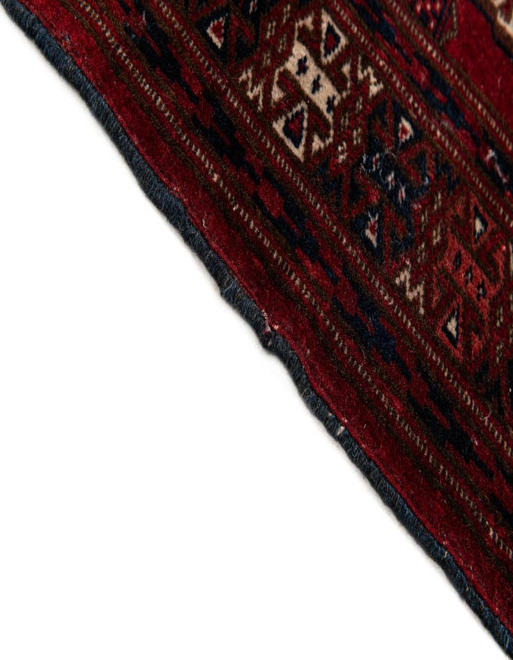 Detail image of  3' 1 x 3' 9  Hand Knotted Bokhara Oriental Wool Rug