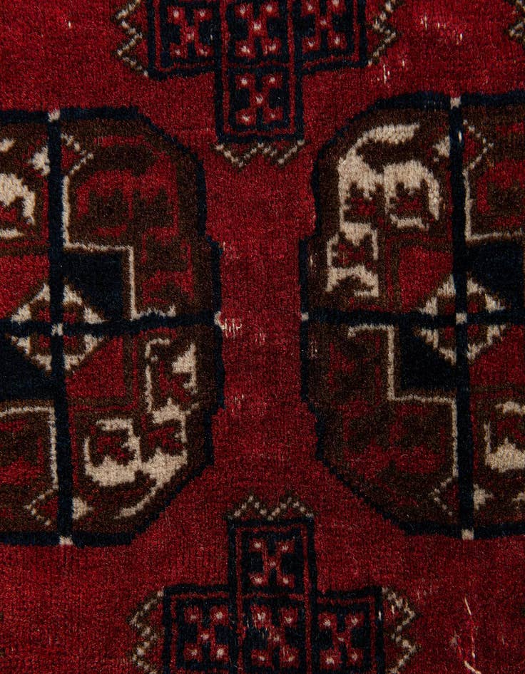 Detail image of  3' 1 x 3' 9  Hand Knotted Bokhara Oriental Wool Rug
