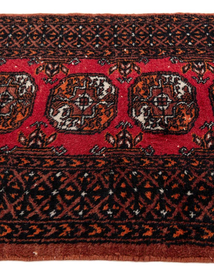 Detail image of  2' 1 x 3' 1  Hand Knotted Bokhara Wool Rug