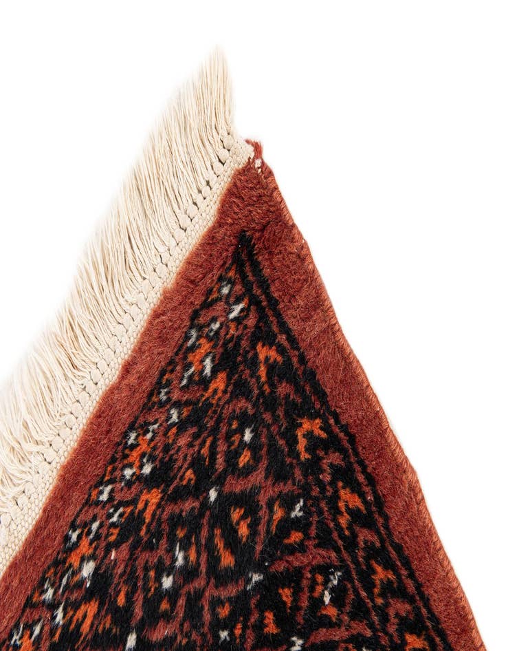 Detail image of  2' 1 x 3' 1  Hand Knotted Bokhara Wool Rug