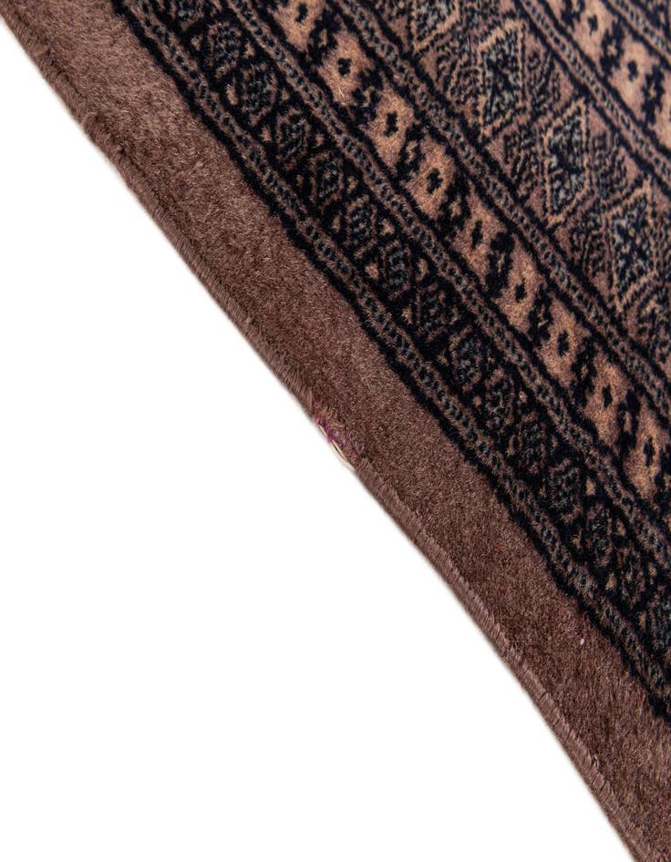 Detail image of  3' 2 x 5' 2  Hand Knotted Bokhara Oriental Wool Rug