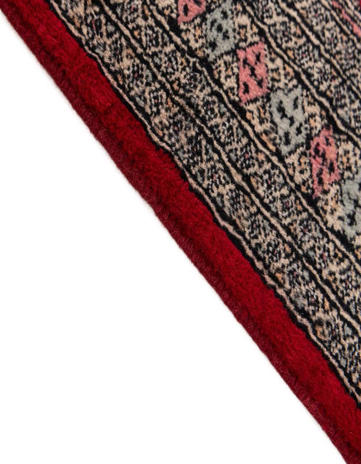 Detail image of  4' 2 x 6' 5  Hand Knotted Bokhara Oriental Wool Rug