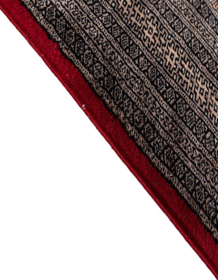 Detail image of  6' 4 x 9' 4  Hand Knotted Bokhara Oriental Wool Rug