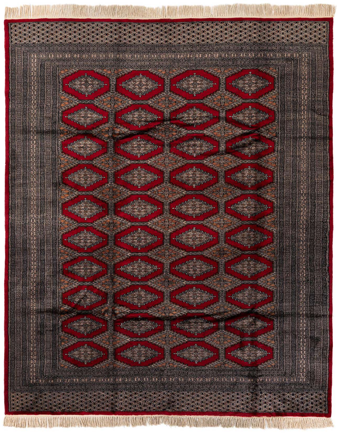 Primary image  6' 4 x 9' 4  Hand Knotted Bokhara Oriental Wool Rug