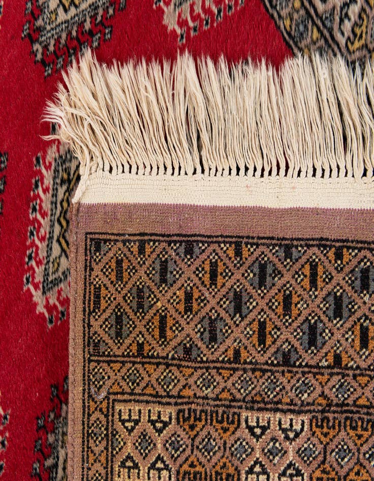 Detail image of  2' 6 x 3' 10  Hand Knotted Bokhara Oriental Wool Rug