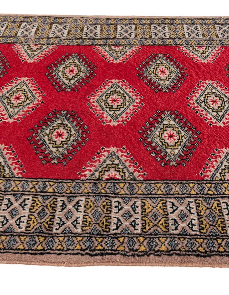 Detail image of  2' 6 x 3' 10  Hand Knotted Bokhara Oriental Wool Rug