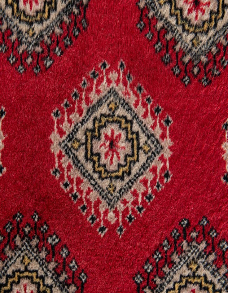 Detail image of  2' 6 x 3' 10  Hand Knotted Bokhara Oriental Wool Rug
