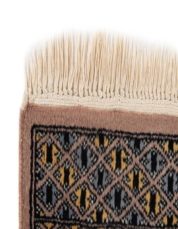 Detail image of  2' 6 x 3' 10  Hand Knotted Bokhara Oriental Wool Rug