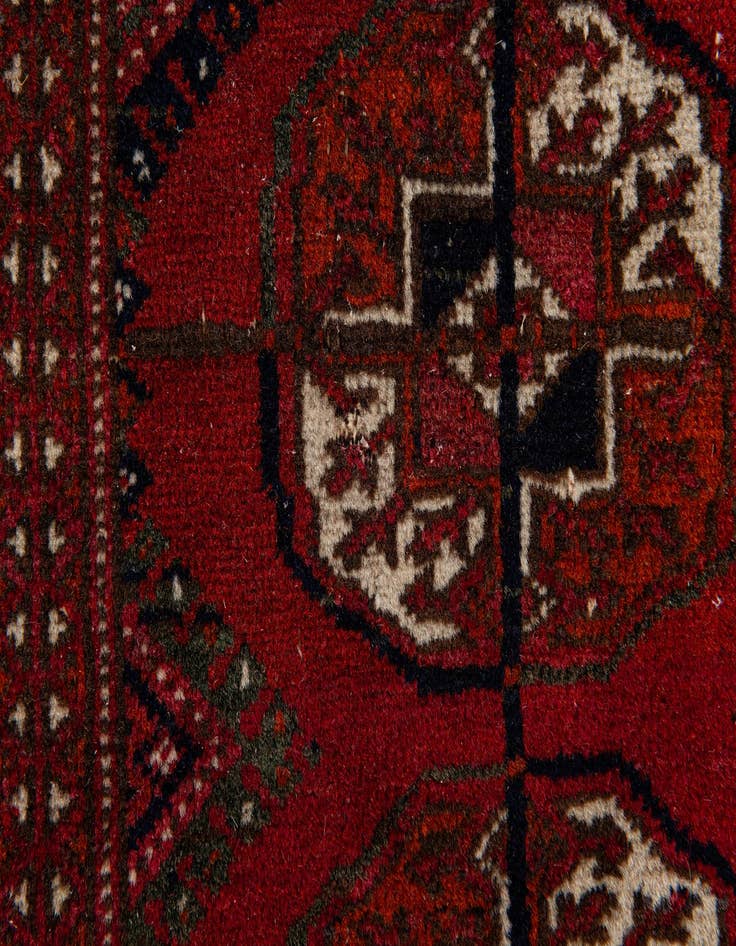 Detail image of  2' 8 x 3' 7  Hand Knotted Bokhara Oriental Wool Rug