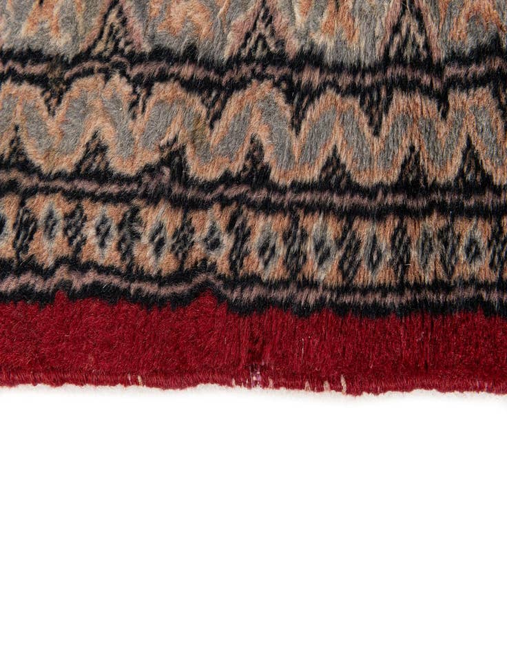 Detail image of  4' 3 x 6'  Hand Knotted Bokhara Oriental Wool Rug