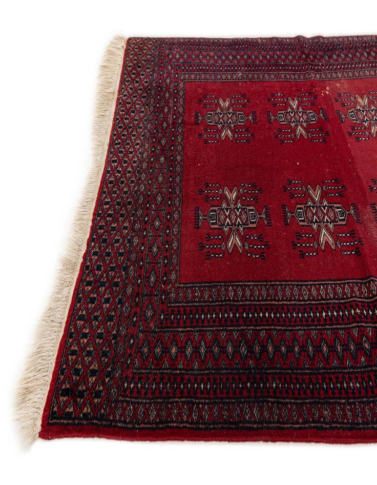 Detail image of  3' 1 x 4' 4  Hand Knotted Bokhara Oriental Wool Rug