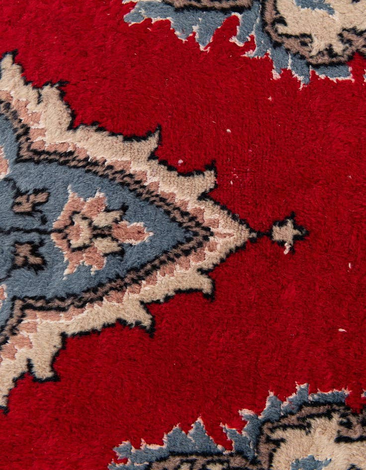 Detail image of  4' 2 x 6' 1  Hand Knotted Bokhara Oriental Rug