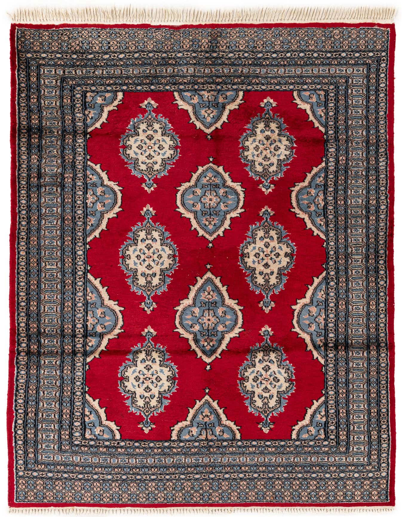 Primary image  4' 2 x 6' 1  Hand Knotted Bokhara Oriental Rug
