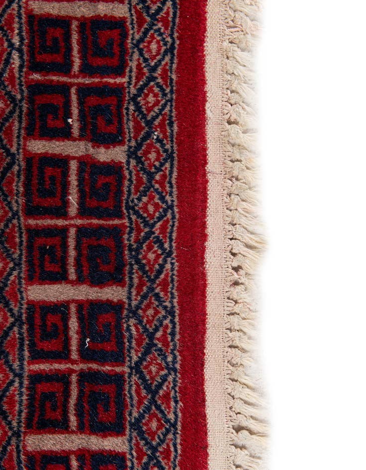 Detail image of  4' 2 x 6' 2  Hand Knotted Bokhara Oriental Rug