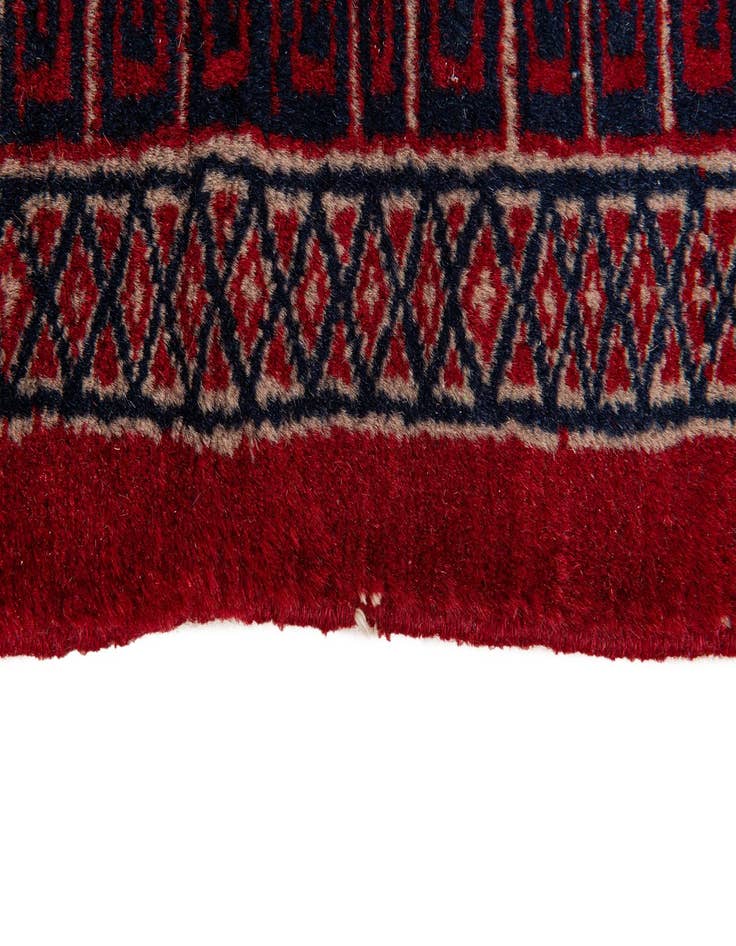 Detail image of  4' 2 x 6' 2  Hand Knotted Bokhara Oriental Rug