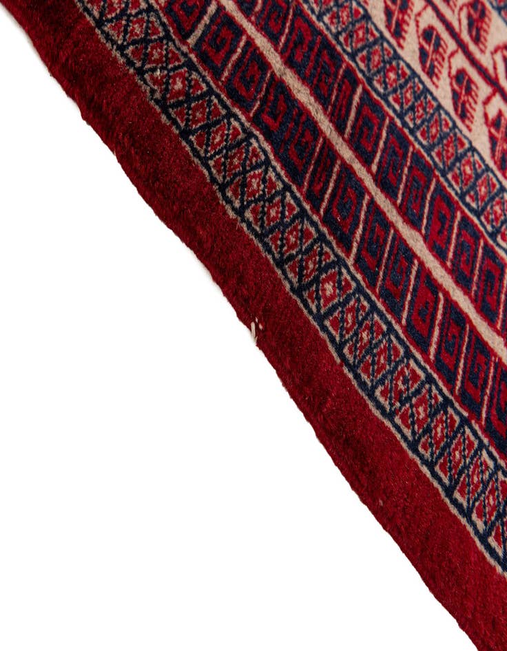 Detail image of  4' 2 x 6' 2  Hand Knotted Bokhara Oriental Rug