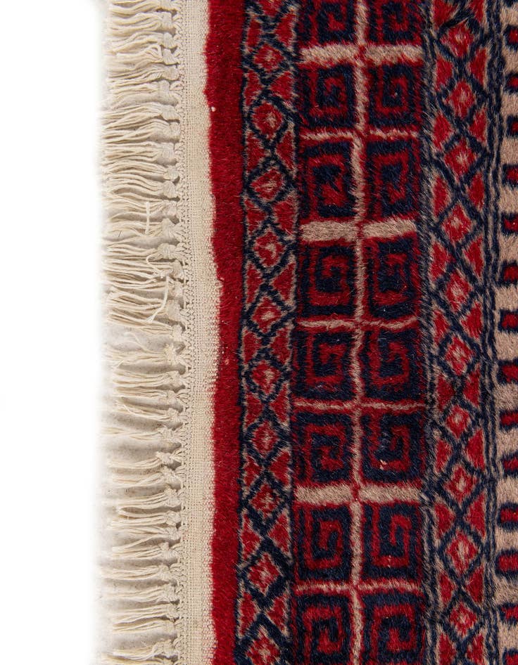 Detail image of  4' 2 x 6' 2  Hand Knotted Bokhara Oriental Rug