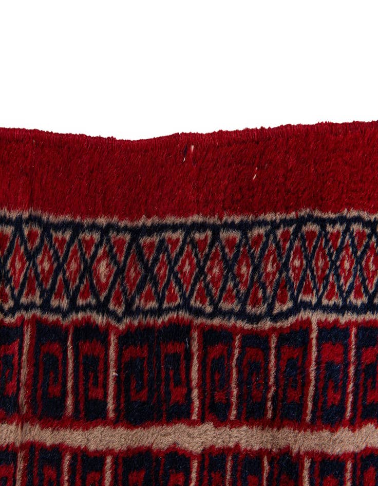 Detail image of  4' 2 x 6' 2  Hand Knotted Bokhara Oriental Rug