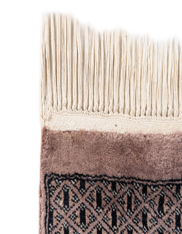 Detail image of  4' 2 x 5' 11  Hand Knotted Bokhara Oriental Wool Rug