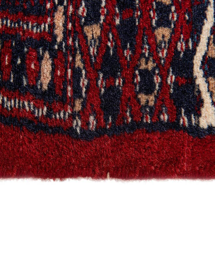 Detail image of  4' 1 x 6' 2  Hand Knotted Bokhara Oriental Wool Rug