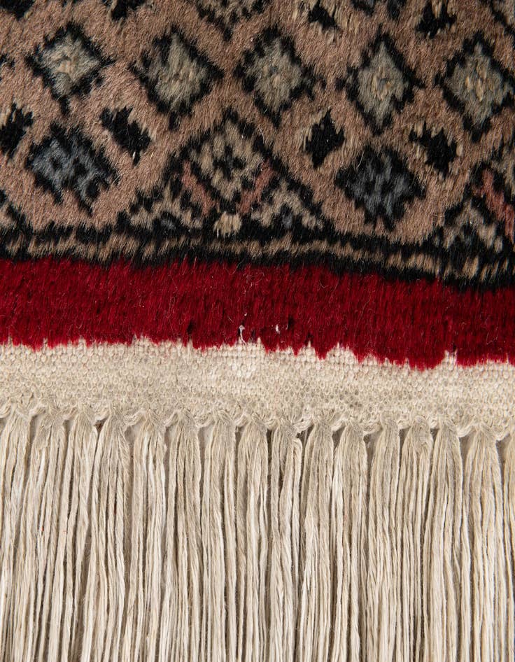 Detail image of  2' 1 x 3' 2  Hand Knotted Bokhara Oriental Wool Rug