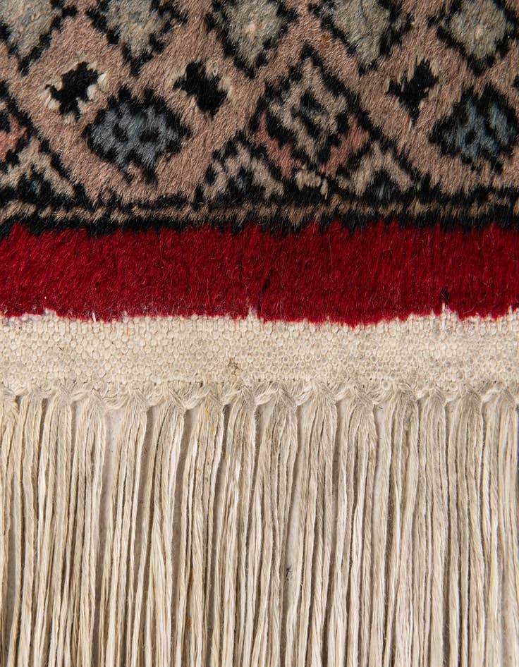 Detail image of  2' 1 x 3' 2  Hand Knotted Bokhara Oriental Wool Rug