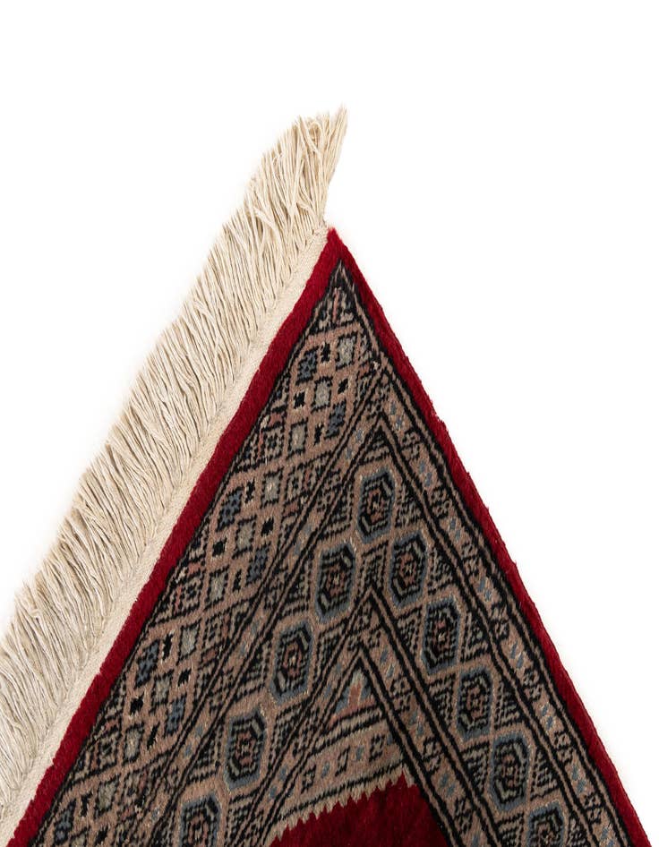 Detail image of  2' 1 x 3' 2  Hand Knotted Bokhara Oriental Wool Rug