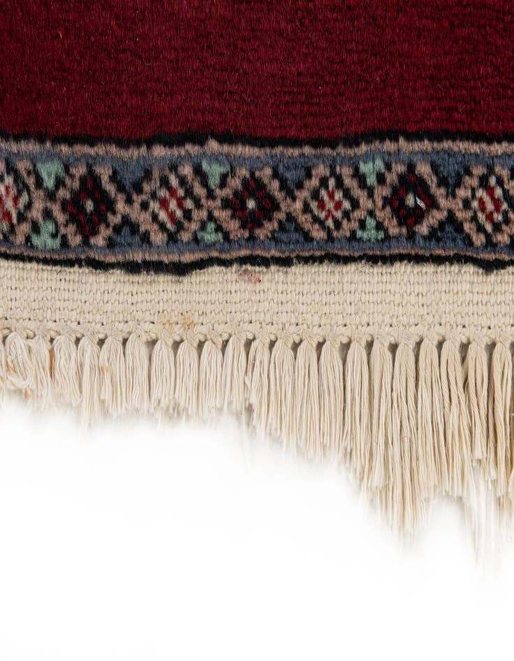 Detail image of  3' 2 x 5' 4  Hand Knotted Bokhara Oriental Wool Rug