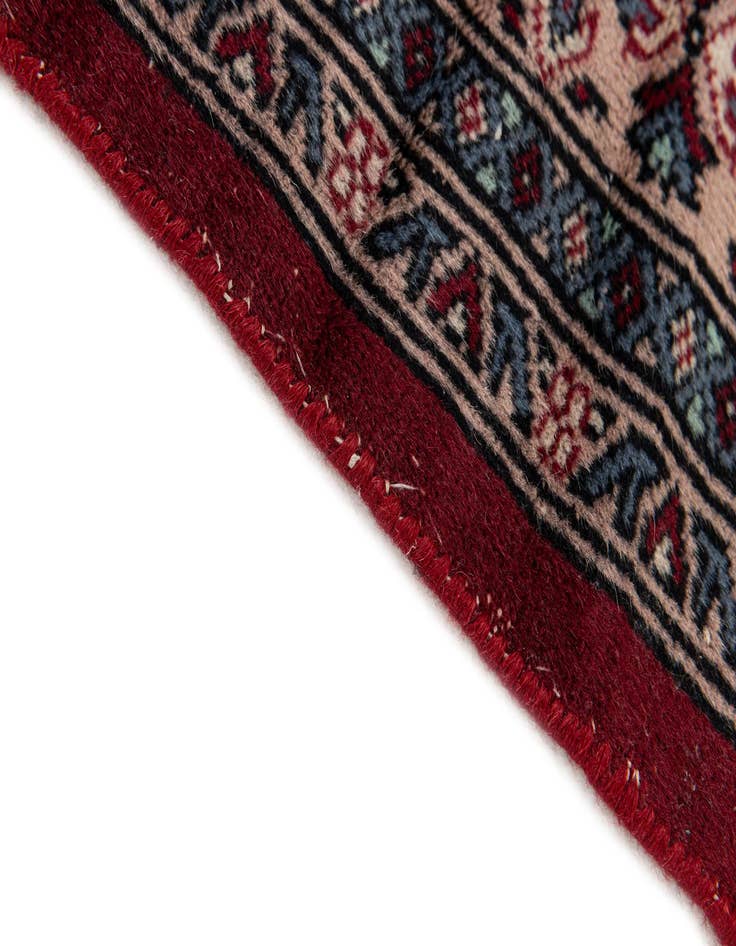 Detail image of  3' 2 x 5' 4  Hand Knotted Bokhara Oriental Wool Rug