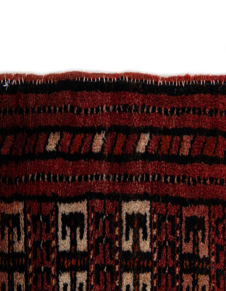 Detail image of  3' 10 x 5' 1  Hand Knotted Bokhara Oriental Wool Rug