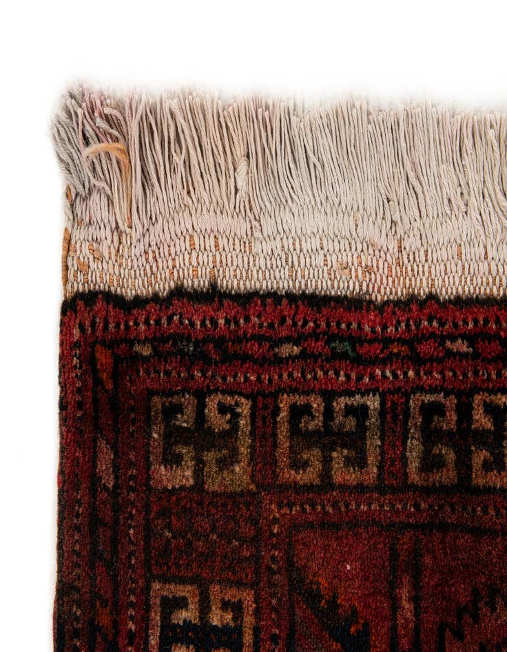 Detail image of  3' 10 x 5' 1  Hand Knotted Bokhara Oriental Wool Rug