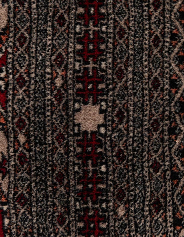Detail image of  7' 1 x 10' 8  Hand Knotted Bokhara Oriental Wool Rug