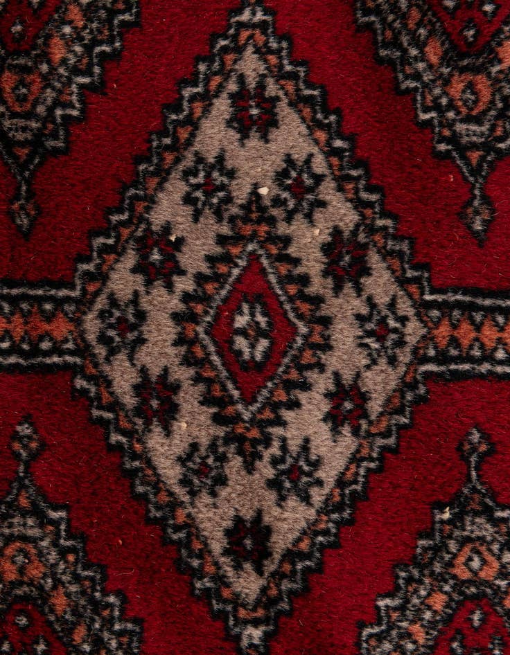 Detail image of  7' 1 x 10' 8  Hand Knotted Bokhara Oriental Wool Rug