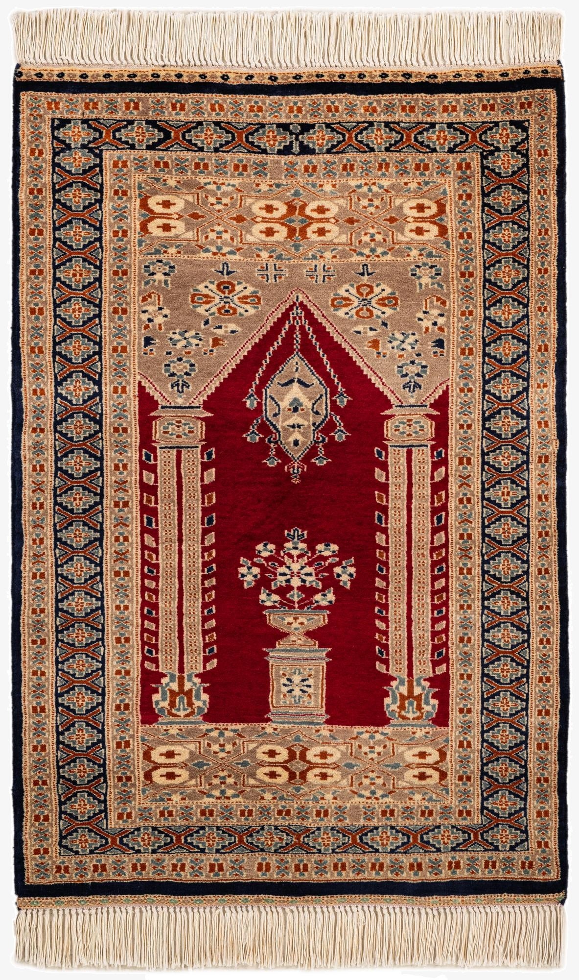  2' 8 x 4'  Hand Knotted Bokhara Oriental Wool Rug