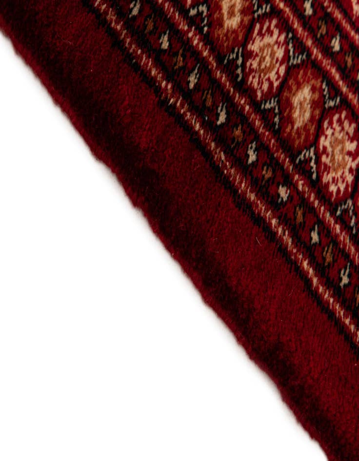 Detail image of  4' 3 x 6'  Hand Knotted BokharaTorkaman Persian Wool Rug