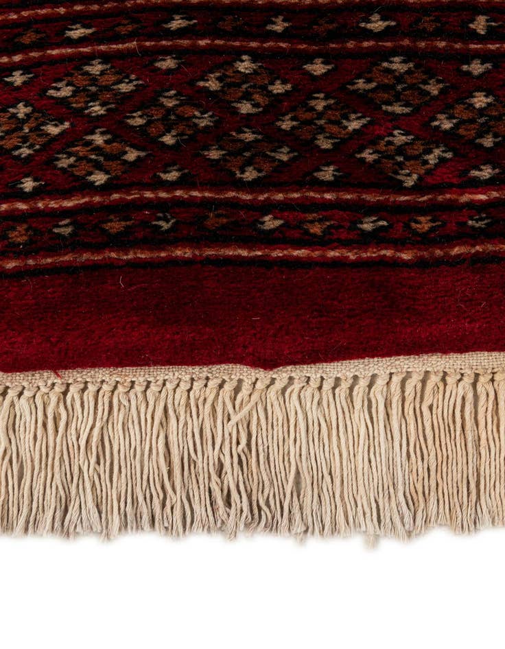 Detail image of  4' 3 x 6'  Hand Knotted BokharaTorkaman Persian Wool Rug