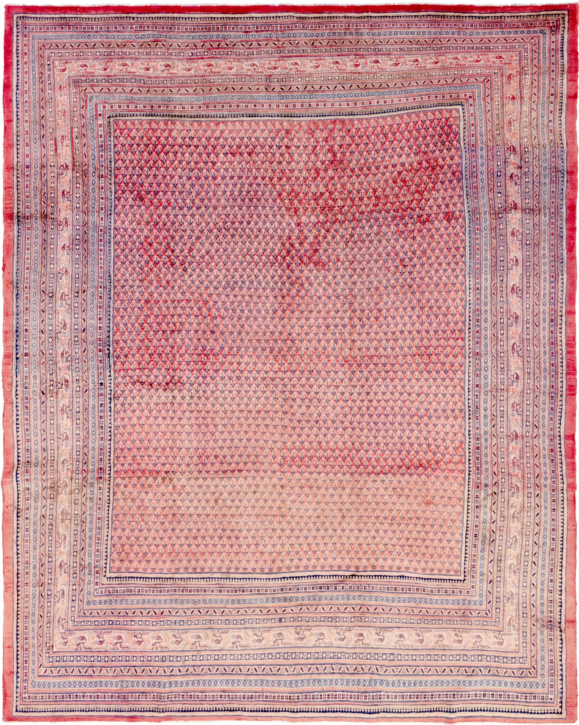  10' 10 x 13' 5  Hand Knotted Botemir Persian Wool Rug