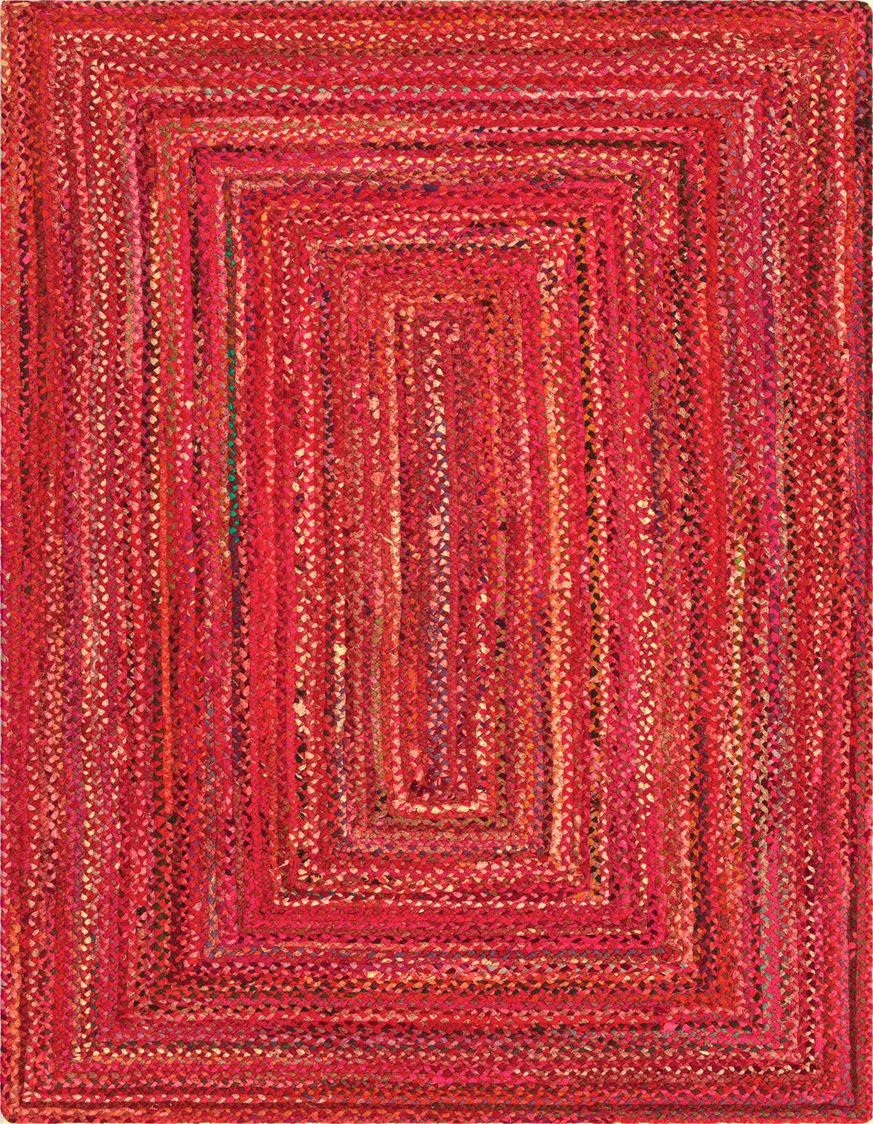 Primary image  5' 1 x 8'  Hand Braided Chindi Rug