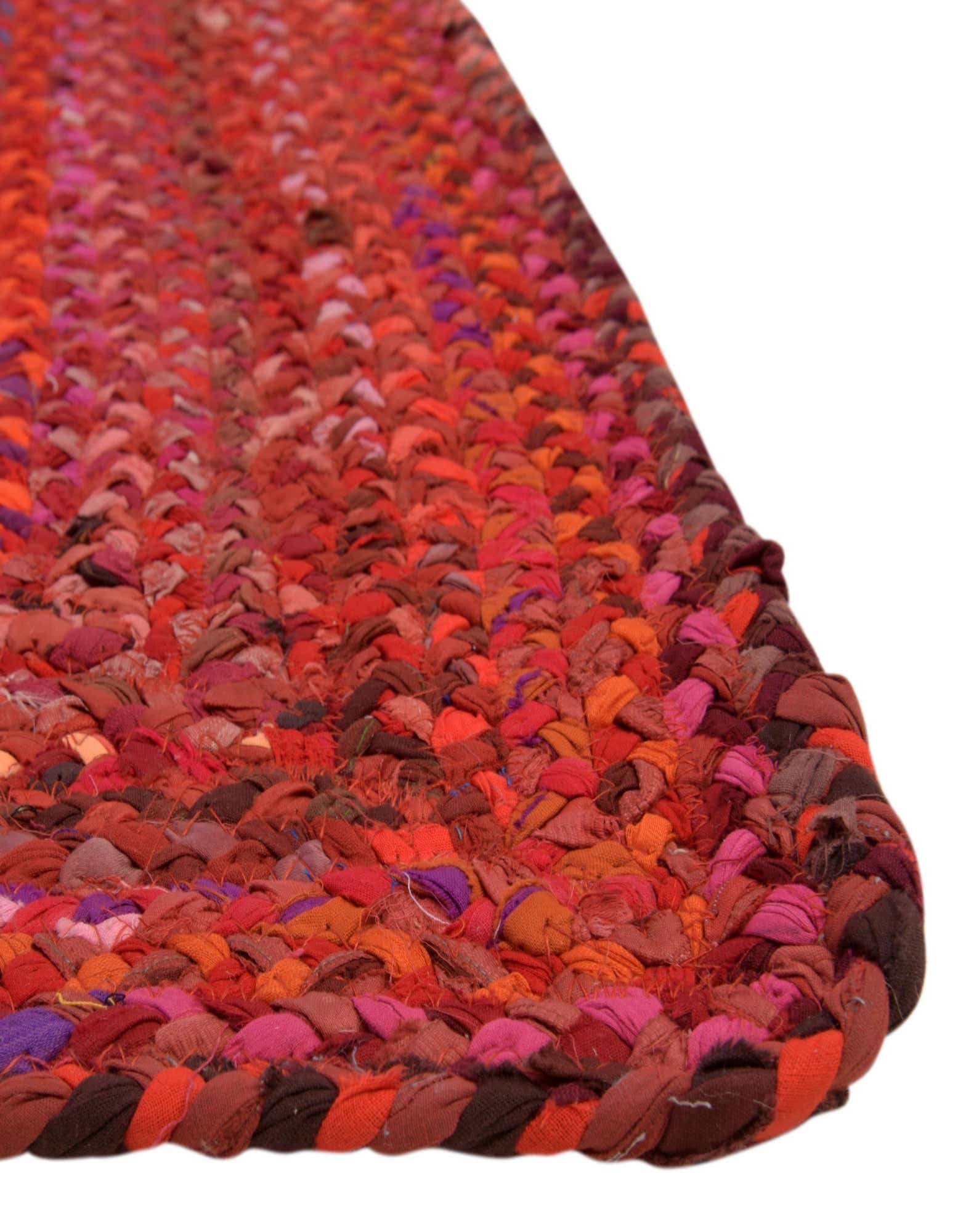 Primary image  2' x 3' 1  Hand Braided Chindi Rug