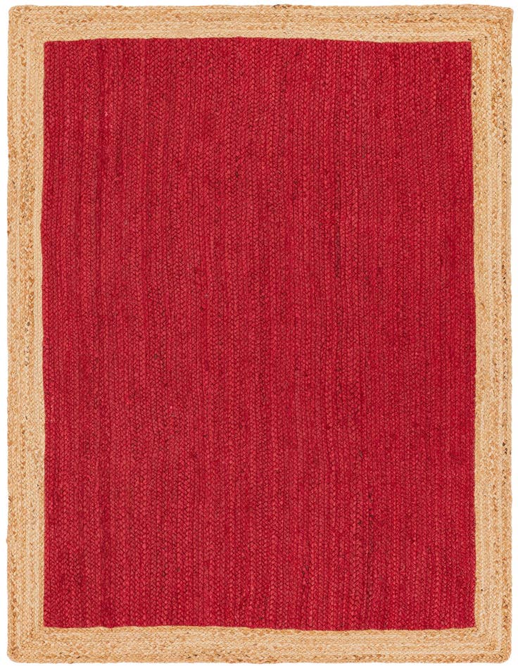 Detail image of  4' 1 x 6' 1  Hand Braided Jute Rug