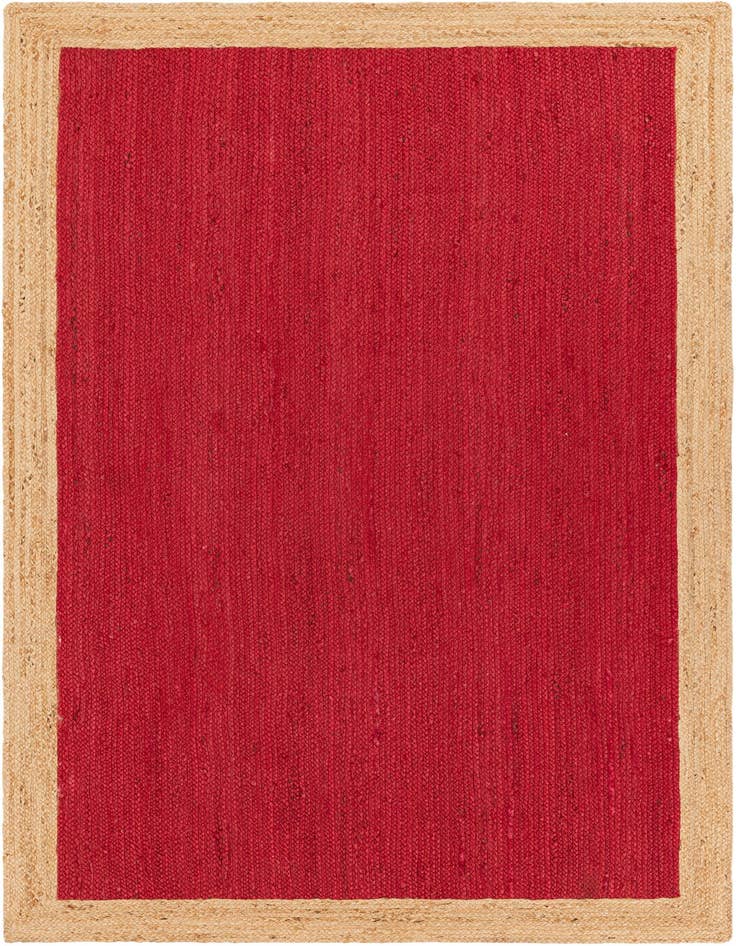 Detail image of  5' 1 x 8'  Hand Braided Jute Rug