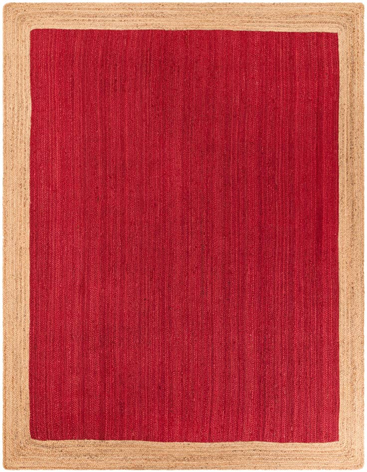 Detail image of  8' x 10'  Hand Braided Jute Rug