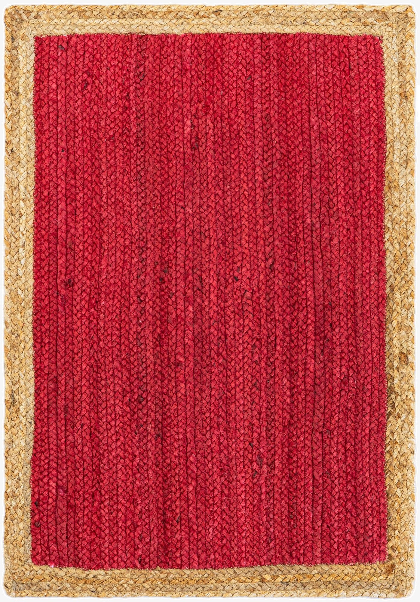  2' 2 x 3' 1  Hand Braided Jute Rug