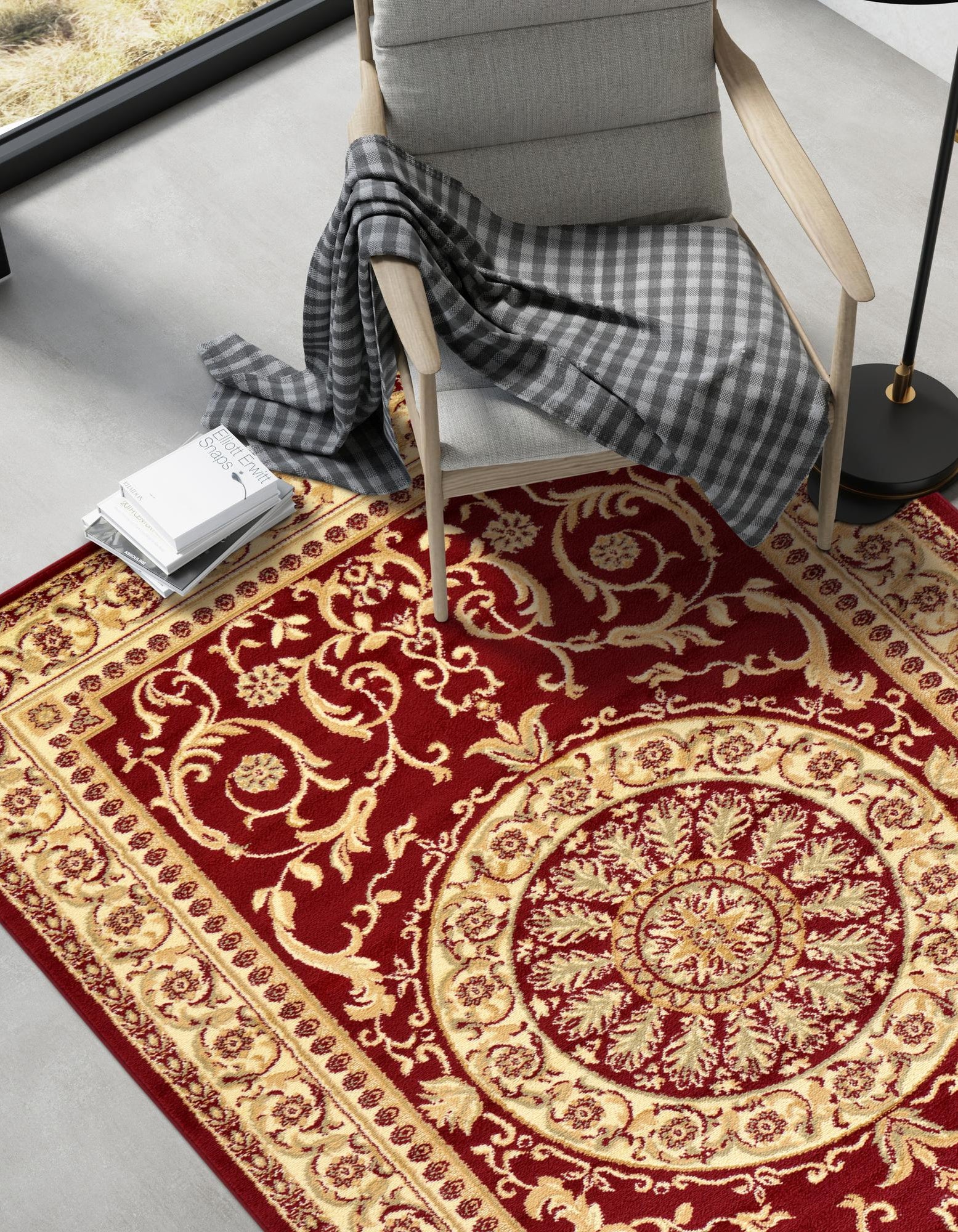 Red 7' 10 x 11' Chateau Rug | Rugs.com