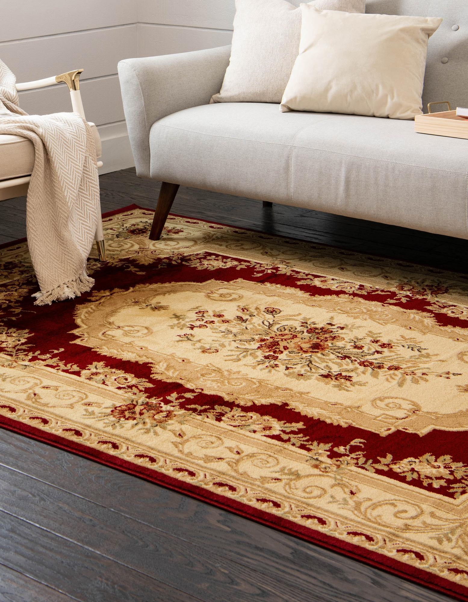Red 4' x 6' Chateau Rug | Rugs.com