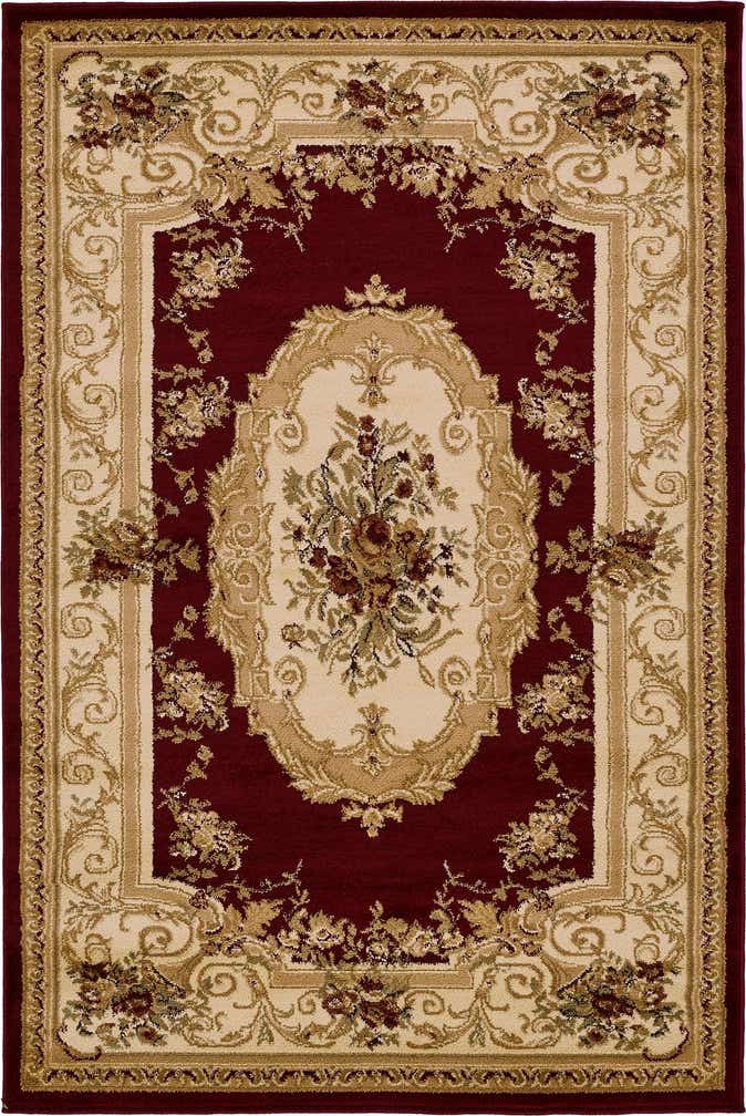 Red 4' x 6' Chateau Rug | Rugs.com